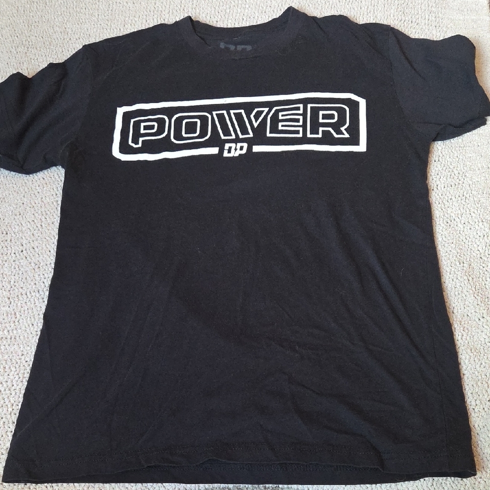 Black Short Sleeve Tees with White Print